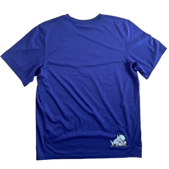 TCU Nike Dri-Fit Short Sleeve T-Shirt Purple Men’s Size Medium - Picture 2 of 4